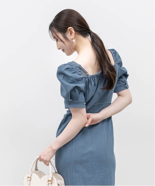 RANDA(ランダ)の「ストレッチデニムマーメイドワンピース(ワンピース・レディース・ブルー/インディゴブルー・0/1)」の16枚目の写真