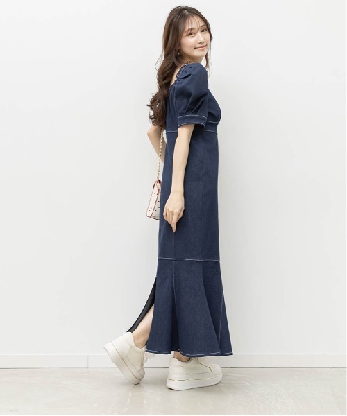 RANDA(ランダ)の「ストレッチデニムマーメイドワンピース(ワンピース・レディース・ブルー/インディゴブルー・0/1)」の21枚目の写真