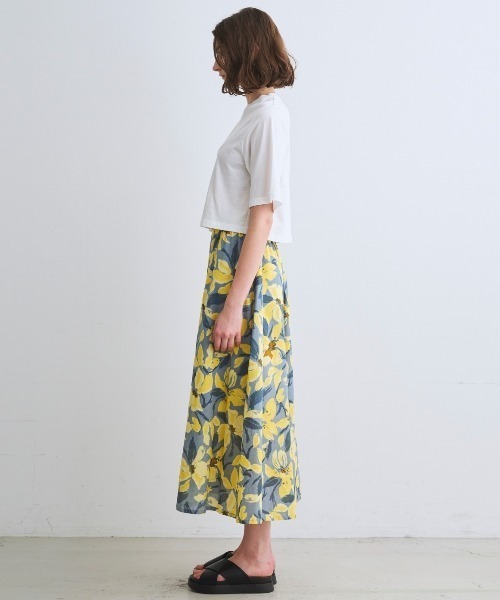 three dots(スリードッツ)の「ミルキージャージー ミニTシャツ(Tシャツ/カットソー・レディース・ブラック/ホワイト系その他/ベージュ系その他・S)」の12枚目の写真
