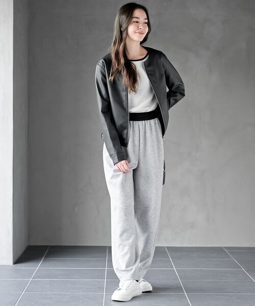 rps（アールピーエス）の「ノーカラーライダースジャケット（ライダースジャケット・レディース・アイボリー/ブラック・フリー）」の11枚目の写真