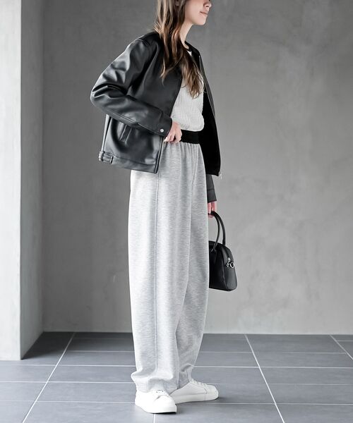 rps（アールピーエス）の「ノーカラーライダースジャケット（ライダースジャケット・レディース・アイボリー/ブラック・フリー）」の14枚目の写真