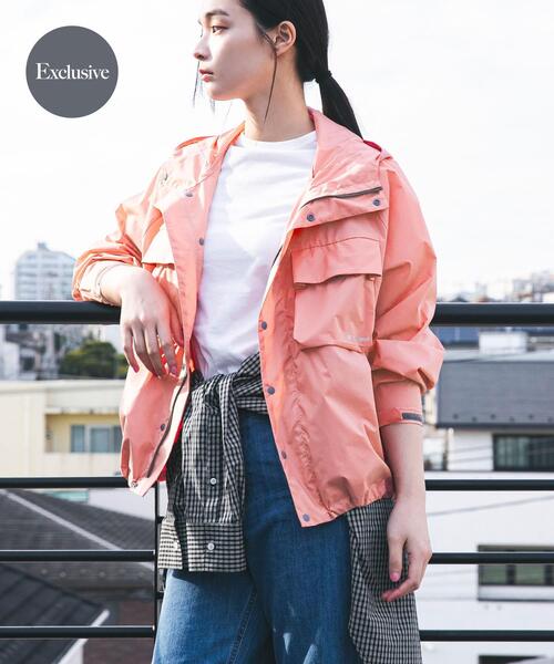 Snow Peak(スノーピーク)の「『別注』Snow Peak Apparel×DOORS U.L.DOUBLEWEAVEPARKER(ナイロンジャケット・レディース・ブラウン/アイボリー/ライトピンク・ONE)」の1枚目の写真