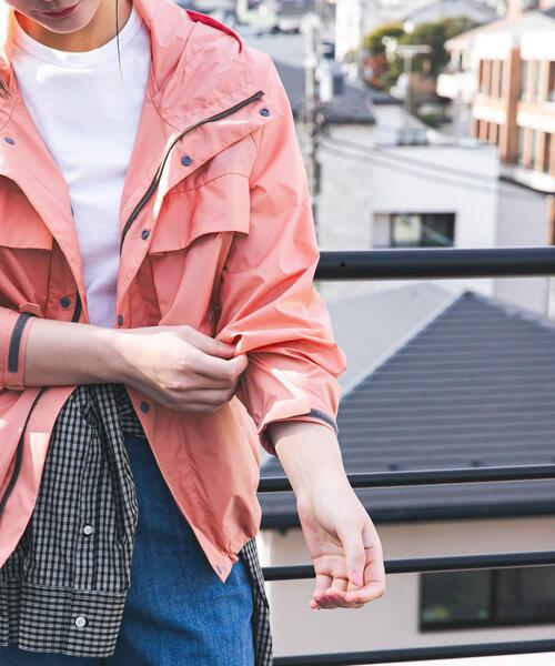 Snow Peak(スノーピーク)の「『別注』Snow Peak Apparel×DOORS U.L.DOUBLEWEAVEPARKER(ナイロンジャケット・レディース・ブラウン/アイボリー/ライトピンク・ONE)」の6枚目の写真