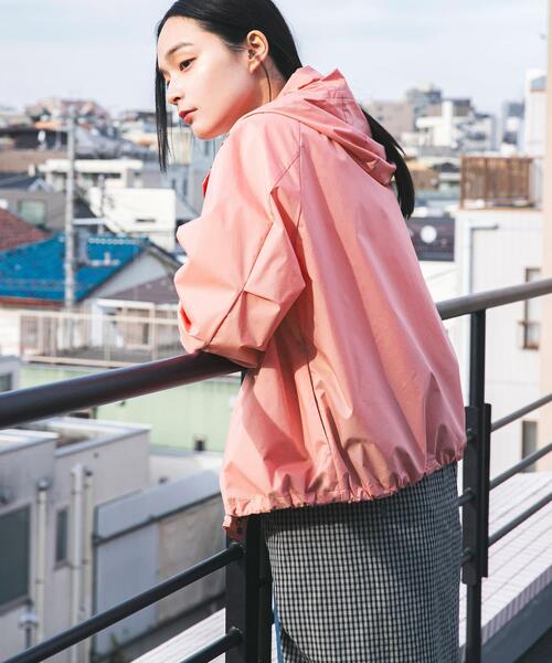 Snow Peak(スノーピーク)の「『別注』Snow Peak Apparel×DOORS U.L.DOUBLEWEAVEPARKER(ナイロンジャケット・レディース・ブラウン/アイボリー/ライトピンク・ONE)」の8枚目の写真