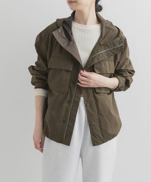 Snow Peak(スノーピーク)の「『別注』Snow Peak Apparel×DOORS U.L.DOUBLEWEAVEPARKER(ナイロンジャケット・レディース・ブラウン/アイボリー/ライトピンク・ONE)」の14枚目の写真