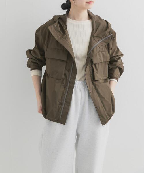 Snow Peak(スノーピーク)の「『別注』Snow Peak Apparel×DOORS U.L.DOUBLEWEAVEPARKER(ナイロンジャケット・レディース・ブラウン/アイボリー/ライトピンク・ONE)」の15枚目の写真