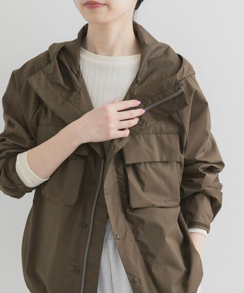 Snow Peak(スノーピーク)の「『別注』Snow Peak Apparel×DOORS U.L.DOUBLEWEAVEPARKER(ナイロンジャケット・レディース・ブラウン/アイボリー/ライトピンク・ONE)」の16枚目の写真