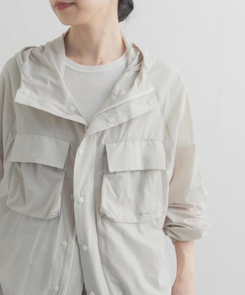 Snow Peak(スノーピーク)の「『別注』Snow Peak Apparel×DOORS U.L.DOUBLEWEAVEPARKER(ナイロンジャケット・レディース・ブラウン/アイボリー/ライトピンク・ONE)」の20枚目の写真