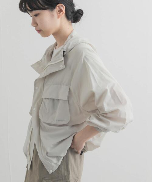 Snow Peak(スノーピーク)の「『別注』Snow Peak Apparel×DOORS U.L.DOUBLEWEAVEPARKER(ナイロンジャケット・レディース・ブラウン/アイボリー/ライトピンク・ONE)」の22枚目の写真