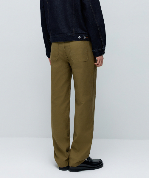 MUSINSA STANDARD（ムシンサスタンダード）の「US NAVY ジャングルクロス N-1 デッキパンツ [ベージュ]（その他パンツ・メンズ・その他・29/30/31/33/26/27/28/40/38/42/36/34/32）」の6枚目の写真