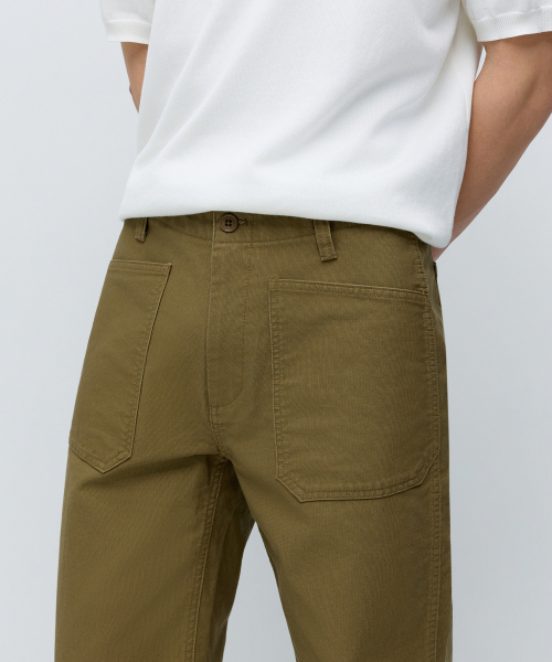 MUSINSA STANDARD（ムシンサスタンダード）の「US NAVY ジャングルクロス N-1 デッキパンツ [ベージュ]（その他パンツ・メンズ・その他・29/30/31/33/26/27/28/40/38/42/36/34/32）」の3枚目の写真