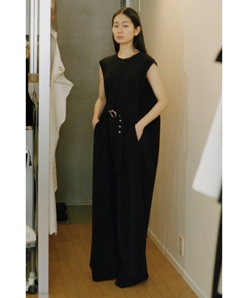 YOHEI OHNO(ヨウヘイオオノ)の「Mantle Jumpsuit(つなぎ/オールインワン・レディース・ブラック・38/36)」の7枚目の写真