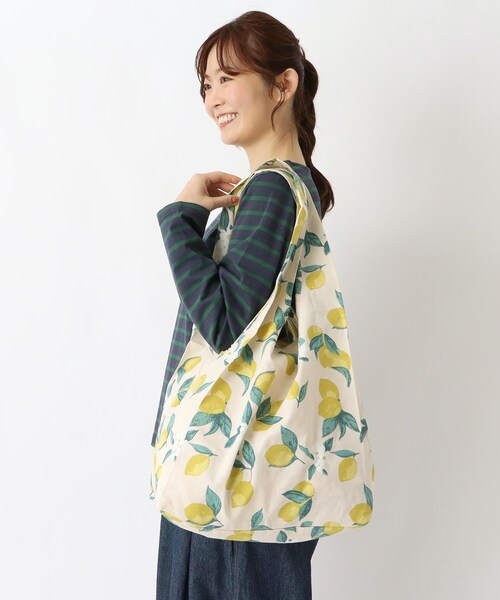 one'sterrace(ワンズテラス)の「FH マルシェバッグ レモンフラワー(エコバッグ/サブバッグ・レディース・ベージュ系8・99)」の10枚目の写真