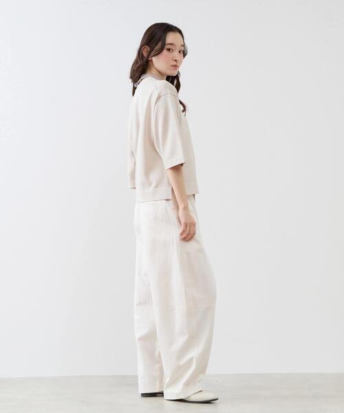 LOGEMENT DE CLAIRE（ロジュモンドクレール）の「コットンテンセルバレルパンツ（その他パンツ・レディース・ブラック/オフホワイト・2/3）」の11枚目の写真