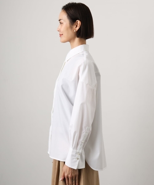 MICHEL KLEIN(ミッシェル・クラン)の「オーバーサイズシャンブレーシャツ(シャツ/ブラウス・レディース・ホワイト/ダークインディゴブルー・38)」の22枚目の写真