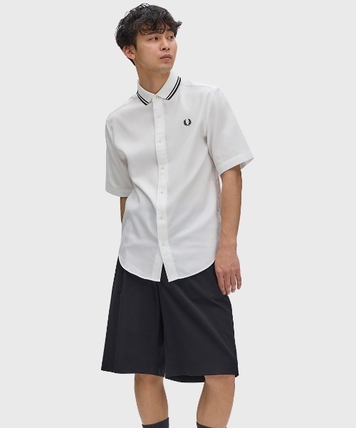 FRED PERRY(フレッドペリー)の「Polo Collar Shirt/ポロカラーシャツ(シャツ/ブラウス・メンズ・ホワイト/ブラック・M/S/L)」の12枚目の写真