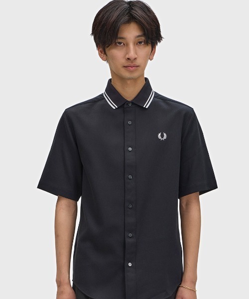 FRED PERRY(フレッドペリー)の「Polo Collar Shirt/ポロカラーシャツ(シャツ/ブラウス・メンズ・ホワイト/ブラック・M/S/L)」の8枚目の写真