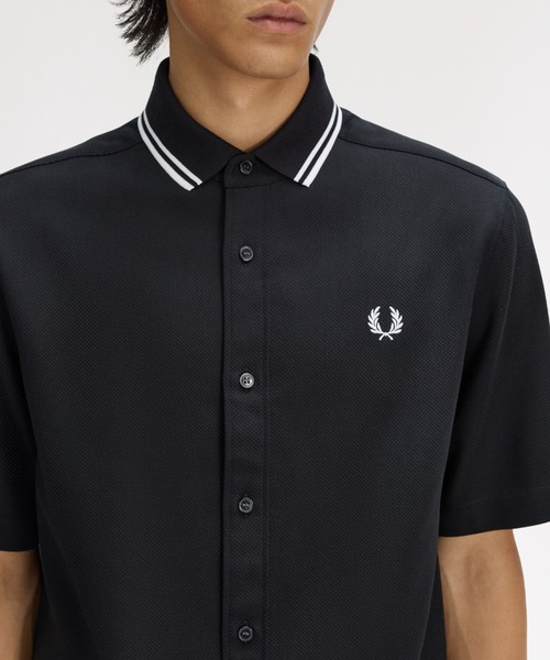 FRED PERRY(フレッドペリー)の「Polo Collar Shirt/ポロカラーシャツ(シャツ/ブラウス・メンズ・ホワイト/ブラック・M/S/L)」の21枚目の写真