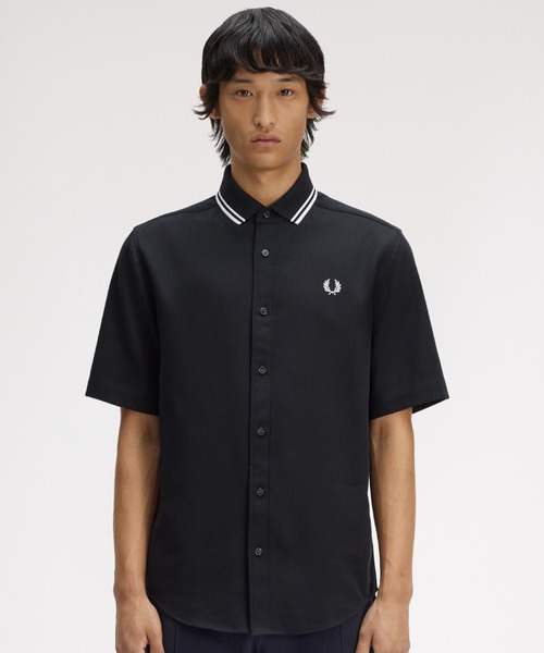 FRED PERRY(フレッドペリー)の「Polo Collar Shirt/ポロカラーシャツ(シャツ/ブラウス・メンズ・ホワイト/ブラック・M/S/L)」の22枚目の写真