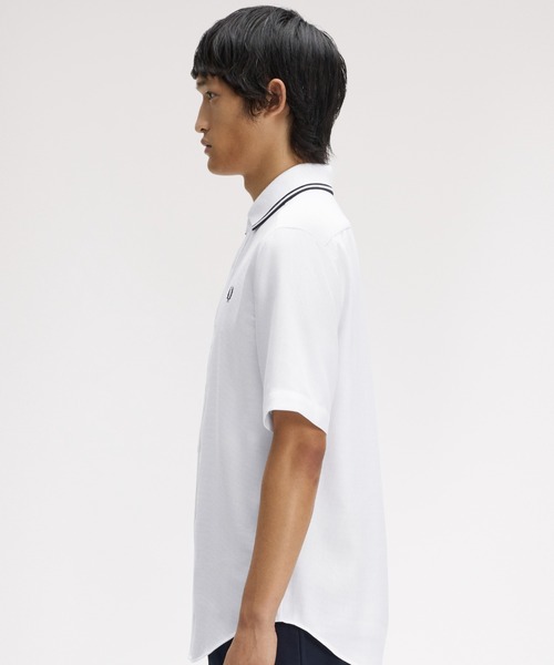 FRED PERRY(フレッドペリー)の「Polo Collar Shirt/ポロカラーシャツ(シャツ/ブラウス・メンズ・ホワイト/ブラック・M/S/L)」の17枚目の写真