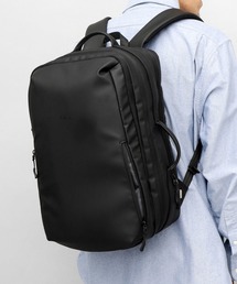 撥水・耐水 自立型 マットコーティング ポリエステル ビジネスリュック A4・PC・PET収納 キャリーオン対応 sleek スリーク