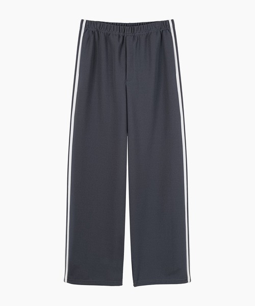 LAD MUSICIAN（ラッドミュージシャン）の「ESTER JERSEY SIDE LINE STRAIGHT PANTS（スウェットパンツ・メンズ・グレー系/ブラック・42/46/44）」の2枚目の写真