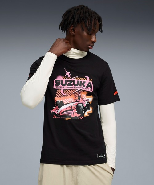 PUMA(プーマ)の「PUMA プーマ ユニセックス F1 ジャパン 半袖 Tシャツ(Tシャツ/カットソー・メンズ・ブラック・LARGE/MEDIUM/SMALL/X-LARGE/X-SMALL)」の1枚目の写真