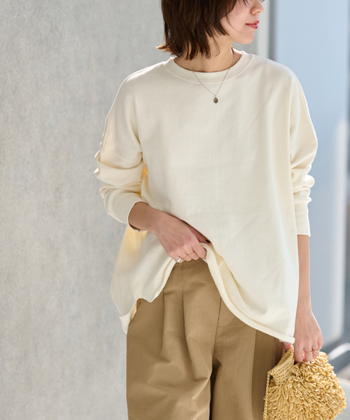 JOURNAL STANDARD relume（ジャーナルスタンダード　レリューム）の「《追加2》オーバーサイズロングスウェット（スウェット・レディース・ブラック/ブラウン/ホワイト系その他・FREE）」の18枚目の写真