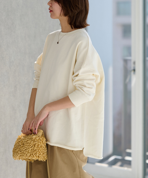 JOURNAL STANDARD relume（ジャーナルスタンダード　レリューム）の「《追加2》オーバーサイズロングスウェット（スウェット・レディース・ブラック/ブラウン/ホワイト系その他・FREE）」の21枚目の写真