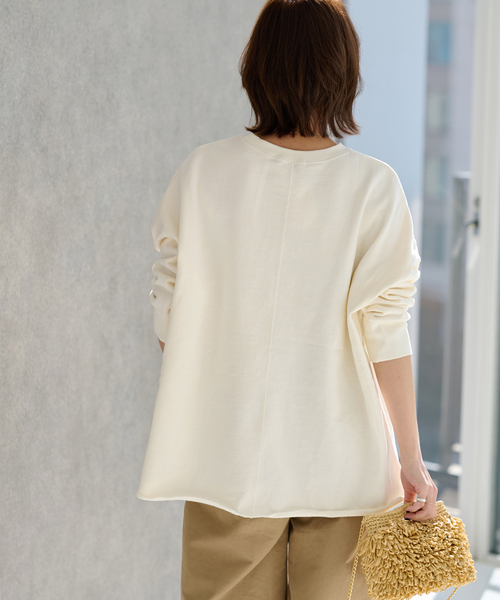 JOURNAL STANDARD relume（ジャーナルスタンダード　レリューム）の「《追加2》オーバーサイズロングスウェット（スウェット・レディース・ブラック/ブラウン/ホワイト系その他・FREE）」の22枚目の写真