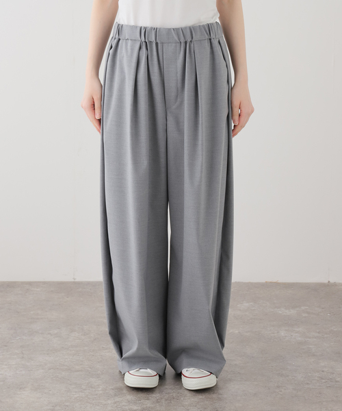 JOURNAL STANDARD LUXE（ジャーナルスタンダード　ラックス）の「TR タックパンツ（その他パンツ・レディース・チャコールグレー/ライトグレー・FREE）」の2枚目の写真
