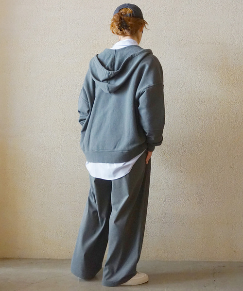 JOURNAL STANDARD LUXE（ジャーナルスタンダード　ラックス）の「TR タックパンツ（その他パンツ・レディース・チャコールグレー/ライトグレー・FREE）」の12枚目の写真