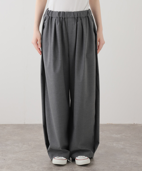 JOURNAL STANDARD LUXE（ジャーナルスタンダード　ラックス）の「TR タックパンツ（その他パンツ・レディース・チャコールグレー/ライトグレー・FREE）」の9枚目の写真