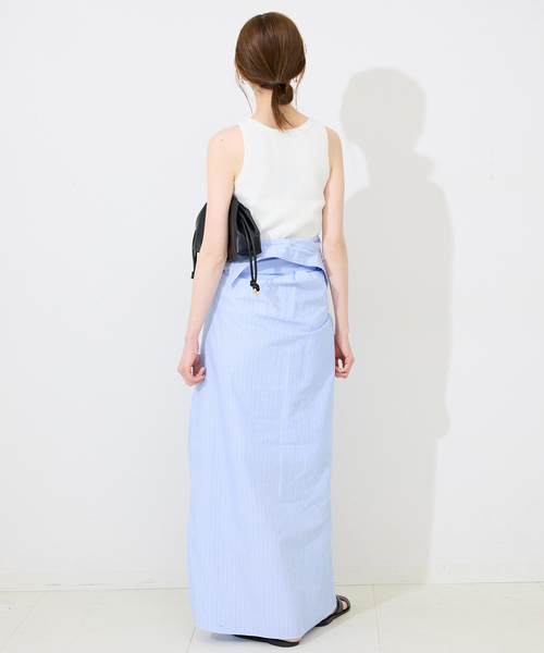 SLOBE IENA（スローブイエナ）の「アメスリタンクトップ（タンクトップ・レディース・パープル/ブラウン/ホワイト/ブラック・FREE）」の10枚目の写真