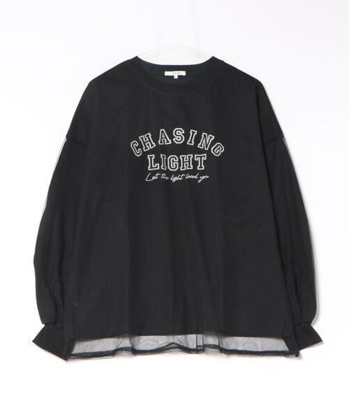 UNDERWRAPS(アンダーラップス)の「シアーレイヤードロンT(Tシャツ/カットソー・レディース・ヘザーグレー/ホワイト/ブラック・L/M)」の16枚目の写真