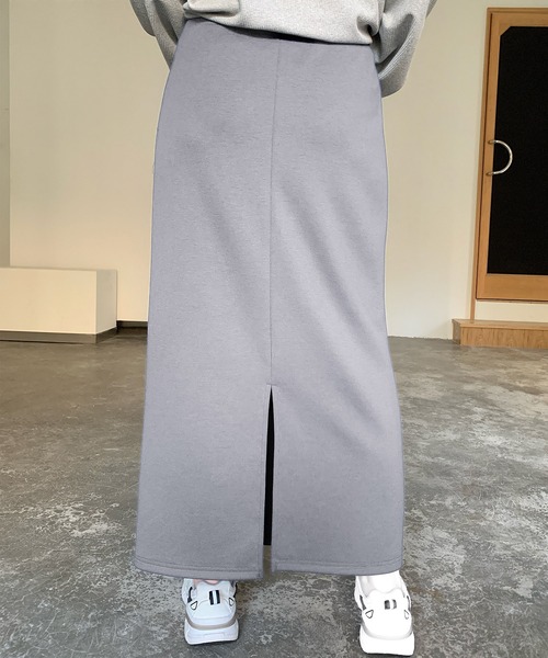 by LEGNA(バイレグナ)の「紐づけIラインロングスカート(スカート・レディース・ブラック/ネイビー/ライトグレー・MEDIUM/SMALL)」の3枚目の写真