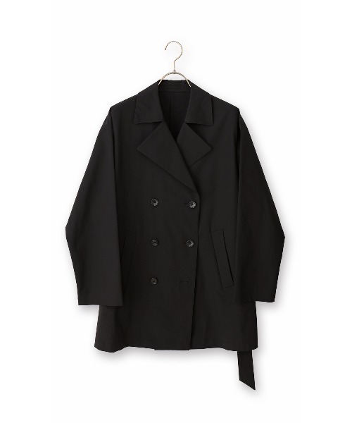 SUIT SQUARE｜スーツスクエアのトレンチコート（ブラック/黒色系・無地