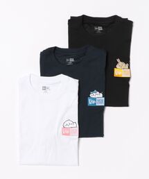 NEW ERA（ニューエラ）の「【NEW ERA/ニューエラ】3-Pack 半袖 パフォーマンス Tシャツ ちいかわ / ちいかわ・ハチワレ・うさぎ ホワイト/ブラック/ネイビー（Tシャツ/カットソー）」