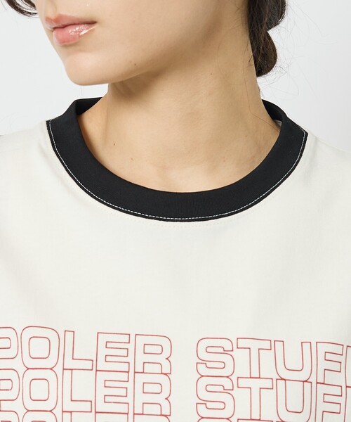 POLeR（ポーラー）の「【POLeR/ポーラー】リンガーTシャツ / 61MCV0057 / ユニセックス（Tシャツ/カットソー・メンズ・ホワイト系その他/ホワイト系その他2・L/M）」の8枚目の写真