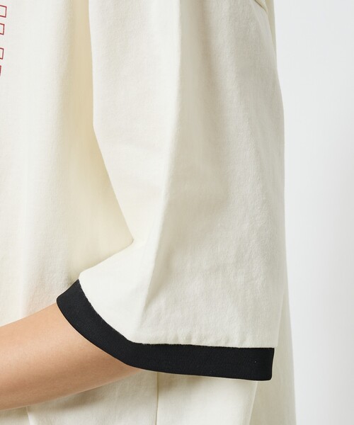 POLeR（ポーラー）の「【POLeR/ポーラー】リンガーTシャツ / 61MCV0057 / ユニセックス（Tシャツ/カットソー・メンズ・ホワイト系その他/ホワイト系その他2・L/M）」の9枚目の写真