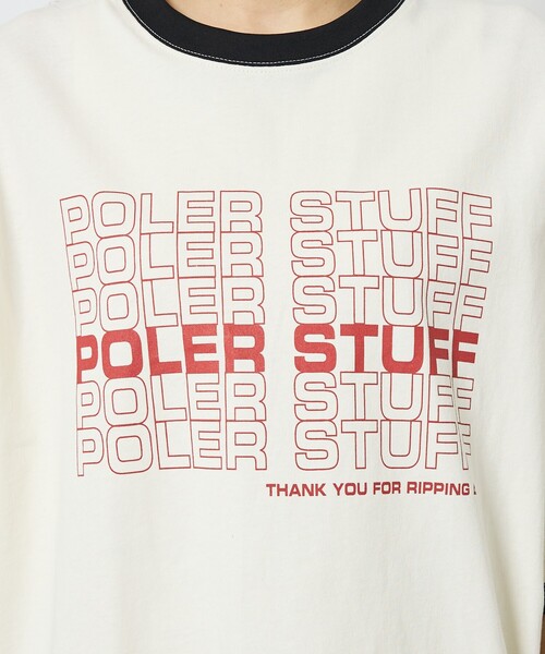 POLeR（ポーラー）の「【POLeR/ポーラー】リンガーTシャツ / 61MCV0057 / ユニセックス（Tシャツ/カットソー・メンズ・ホワイト系その他/ホワイト系その他2・L/M）」の10枚目の写真
