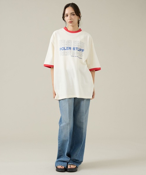POLeR（ポーラー）の「【POLeR/ポーラー】リンガーTシャツ / 61MCV0057 / ユニセックス（Tシャツ/カットソー・メンズ・ホワイト系その他/ホワイト系その他2・L/M）」の17枚目の写真