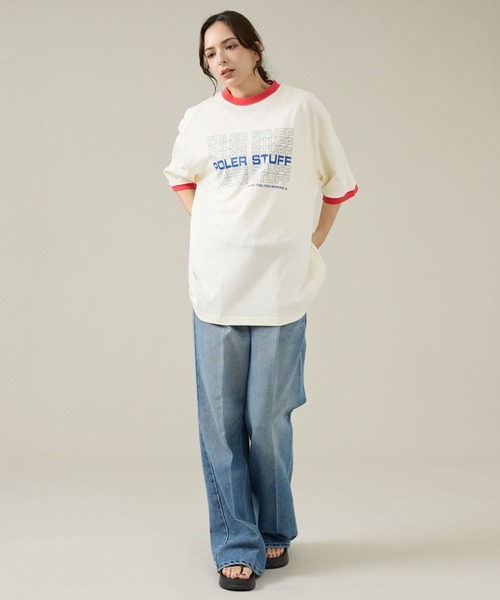 POLeR（ポーラー）の「【POLeR/ポーラー】リンガーTシャツ / 61MCV0057 / ユニセックス（Tシャツ/カットソー・メンズ・ホワイト系その他/ホワイト系その他2・L/M）」の18枚目の写真