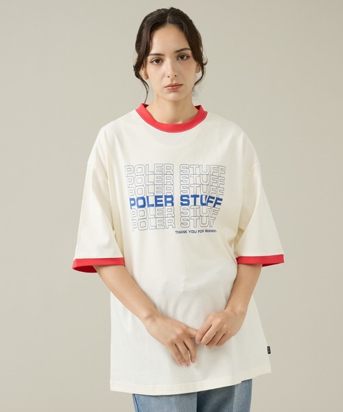 POLeR（ポーラー）の「【POLeR/ポーラー】リンガーTシャツ / 61MCV0057 / ユニセックス（Tシャツ/カットソー・メンズ・ホワイト系その他/ホワイト系その他2・L/M）」の15枚目の写真