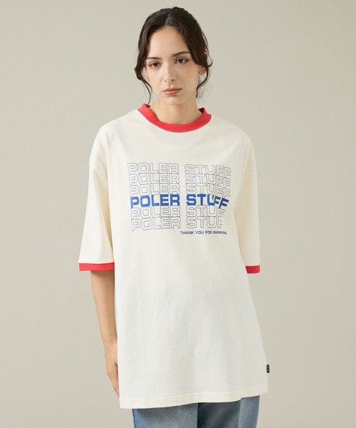POLeR（ポーラー）の「【POLeR/ポーラー】リンガーTシャツ / 61MCV0057 / ユニセックス（Tシャツ/カットソー・メンズ・ホワイト系その他/ホワイト系その他2・L/M）」の21枚目の写真
