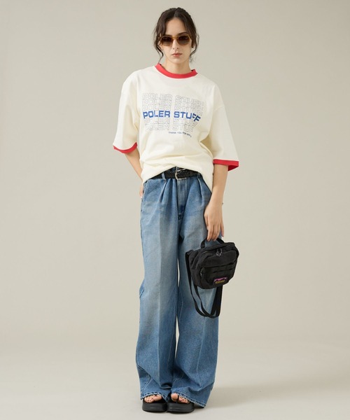 POLeR（ポーラー）の「【POLeR/ポーラー】リンガーTシャツ / 61MCV0057 / ユニセックス（Tシャツ/カットソー・メンズ・ホワイト系その他/ホワイト系その他2・L/M）」の16枚目の写真