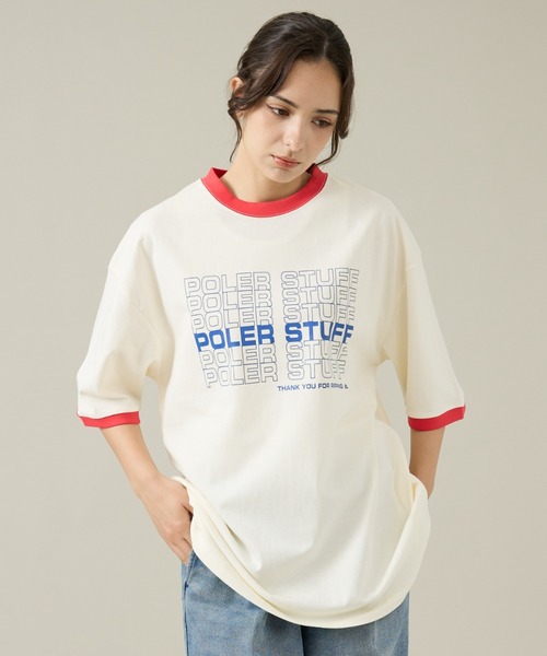 POLeR（ポーラー）の「【POLeR/ポーラー】リンガーTシャツ / 61MCV0057 / ユニセックス（Tシャツ/カットソー・メンズ・ホワイト系その他/ホワイト系その他2・L/M）」の20枚目の写真
