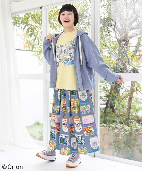 ScoLar(スカラー)の「161677:orion×ScoLar トロピカルアイランドTシャツ(Tシャツ/カットソー・レディース・イエロー/チャコールグレー/オフホワイト・L/M)」の11枚目の写真