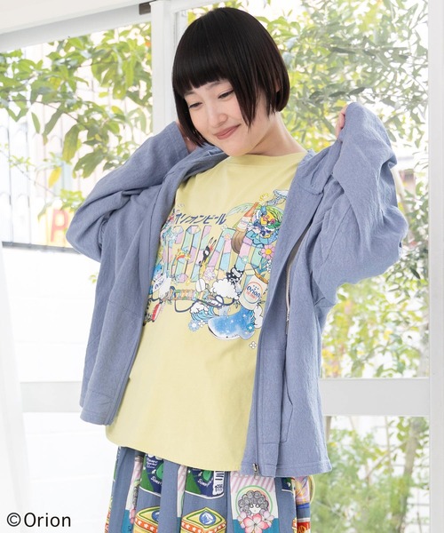 ScoLar(スカラー)の「161677:orion×ScoLar トロピカルアイランドTシャツ(Tシャツ/カットソー・レディース・イエロー/チャコールグレー/オフホワイト・L/M)」の12枚目の写真