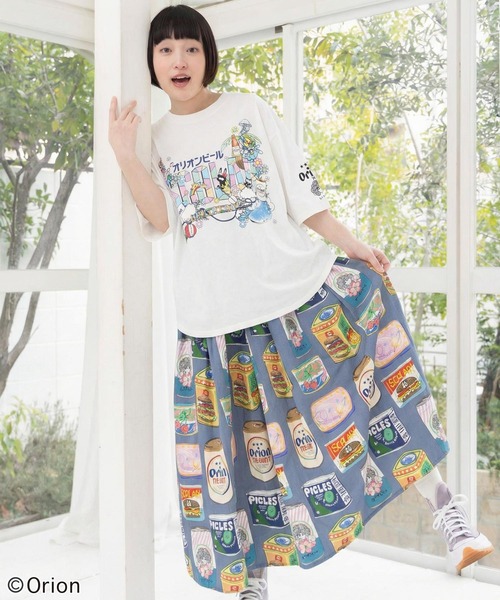 ScoLar(スカラー)の「161677:orion×ScoLar トロピカルアイランドTシャツ(Tシャツ/カットソー・レディース・イエロー/チャコールグレー/オフホワイト・L/M)」の13枚目の写真